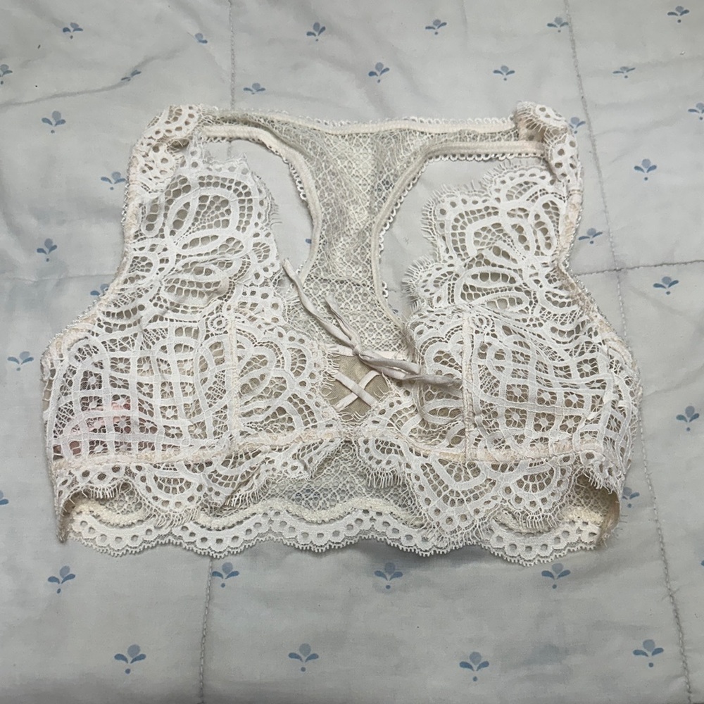 Elegant Lace Bralette/Top in Cream